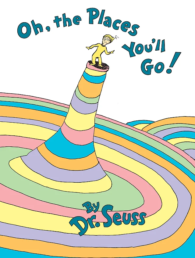 Oh, the Places You'll Go! by Dr. Seuss – Hardcover Classic Seuss Graduation Gift Book