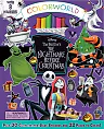 ColorWorld: Disney Tim Burton's The Nightmare Before Christmas Coloring Kit – 8 Jumbo Markers + 30 Glow-in-the-Dark Stickers (Ages 6–8)