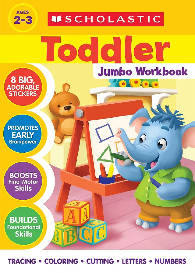 Scholastic Toddler Jumbo Workbook – 320-Page Early Learning Activity Book (Ages 2–3)