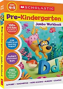 Scholastic Pre-K Jumbo Workbook – 300+ Pages of Kindergarten Readiness Activities (Ages 3–5)