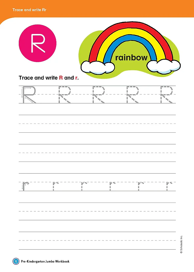 Scholastic Pre-K Jumbo Workbook – 300+ Pages of Kindergarten Readiness Activities (Ages 3–5)