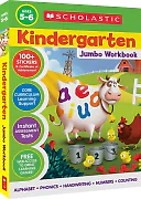 Scholastic Kindergarten Jumbo Workbook – 300+ Pages of Alphabet, Phonics, Handwriting & Math Practice