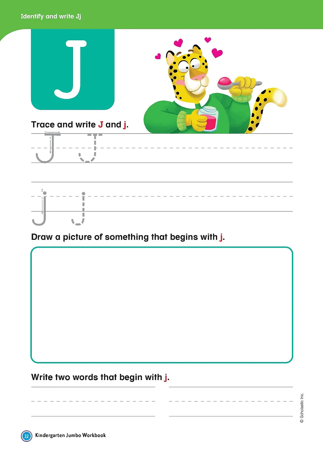 Scholastic Kindergarten Jumbo Workbook – 300+ Pages of Alphabet, Phonics, Handwriting & Math Practice
