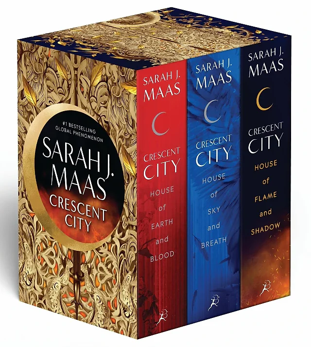 Crescent City 3-Book Paperback Box Set by Sarah J. Maas – House of Earth and Blood, Sky and Breath, Flame and Shadow