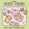 Cozy Vibes Coloring Book by Coco Wyo – 45 Cute Animal & Motivational Quote Pages for Adults and Kids
