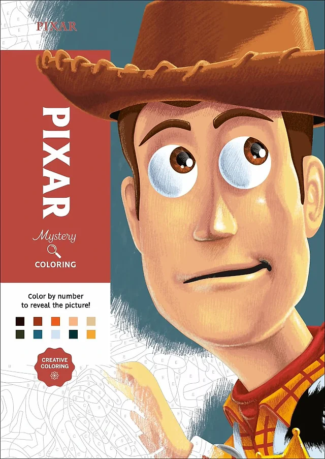 Disney Mystery Coloring: Pixar – Color-by-Number Book with 100 Hidden Pixar Illustrations (128 Pages)